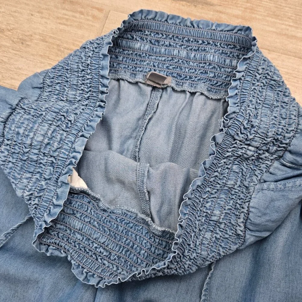 Aerie Blue Wide Leg Pants - Picture 4 of 6